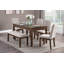 Banc de chenille foncé 1pc