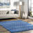 Maslah Geometric Moroccan Power Loom Performance Blue Rug-1205599688