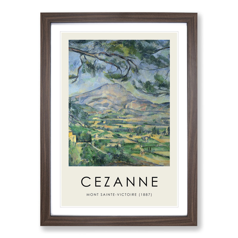 Mont Sainte Victoire Vol.9 by Paul Cezanne - Picture Frame Painting, 65cm H x 48cm W x 2cm D