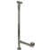 22"17 ga. Fully Finished Tip-Toe Bathtub Leg Drain Assembly Linear Overflow on Ball Joint