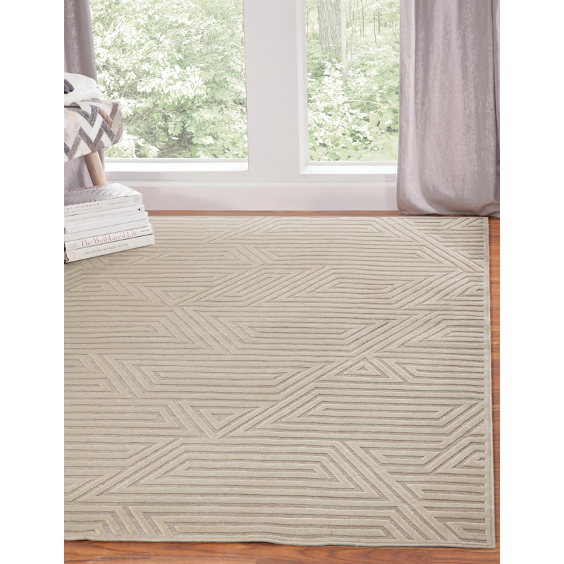 Tapis d'intérieur d'intérieur à motif abstrait, Rectangle 5 pi 3 po x 7 pi 6 po