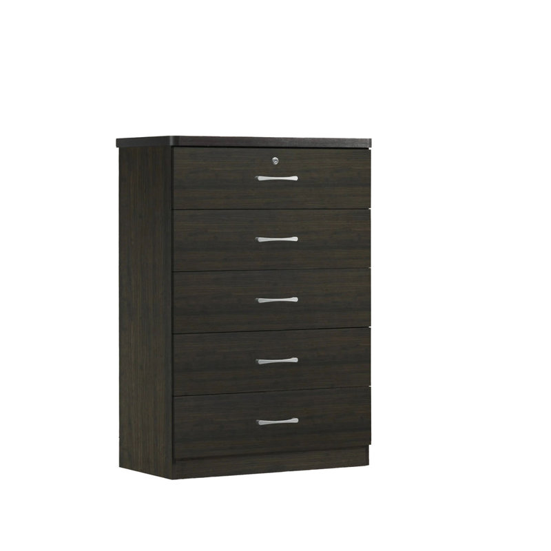 Commode 5 tiroirs Conkle, Espresso