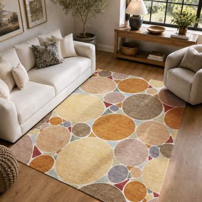Tapis géométrique Premium lavable à la machine Villers