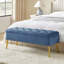 Banc de rangement rembourré en velours Kajana-1744313857