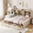 Bed Frame With Side Bookshelves, Two Drawers, And Built-In USB Port-1627723563