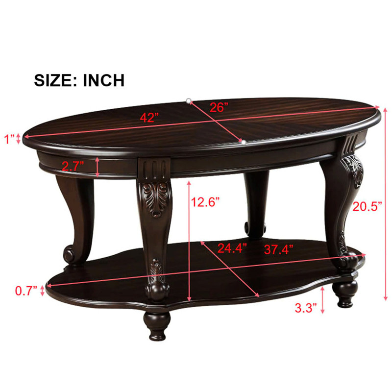 Ensemble de table basse de charme pour différents espaces, assemblage facile