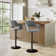 Tabouret de bar pivotant réglable Lakyia