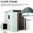 6Ft X 5Ft White Outdoor Metal Shed With Foundation, Galvanized Iron Build, Protected Panels, Sliding Door & Padlock, Transparent Endurance Plate, Uncomplicated Assembly - White, Frame Steel Doors-123403660-123403668