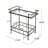 Bar Cart for Home Bar Serving Cart Serving Rolling Carts with Wheels, Drink Cart, Liquor Stand