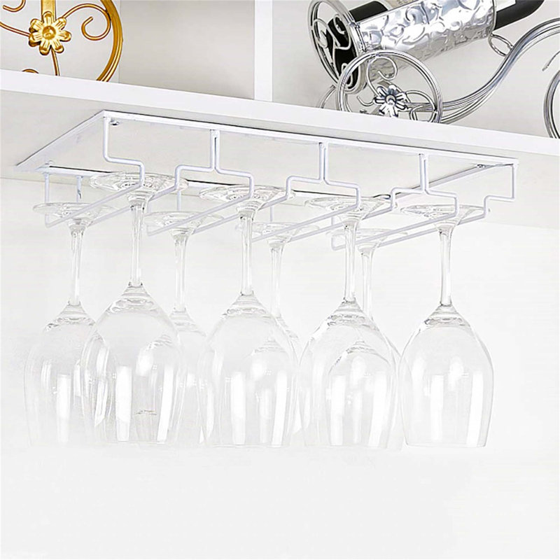 Bernaldino Wine Glass Rack, White