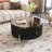 Round Coffee Table with 2 large Drawers Storage Accent Table-111115969