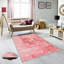 Tapis rose en polyester tissé à la machine Ododa-1931263578