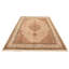 Tapis unique noué à la main Tabriz crème nouvel âge 10 pi 1 po x 14 pi