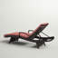 Chaise longue inclinable simple avec coussins 79,5 po Blaise-1881390409