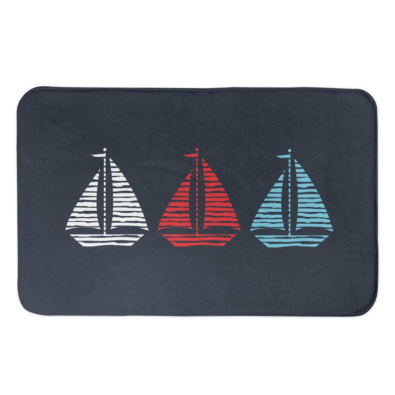 Tapis pour salle de bain voilier Britt