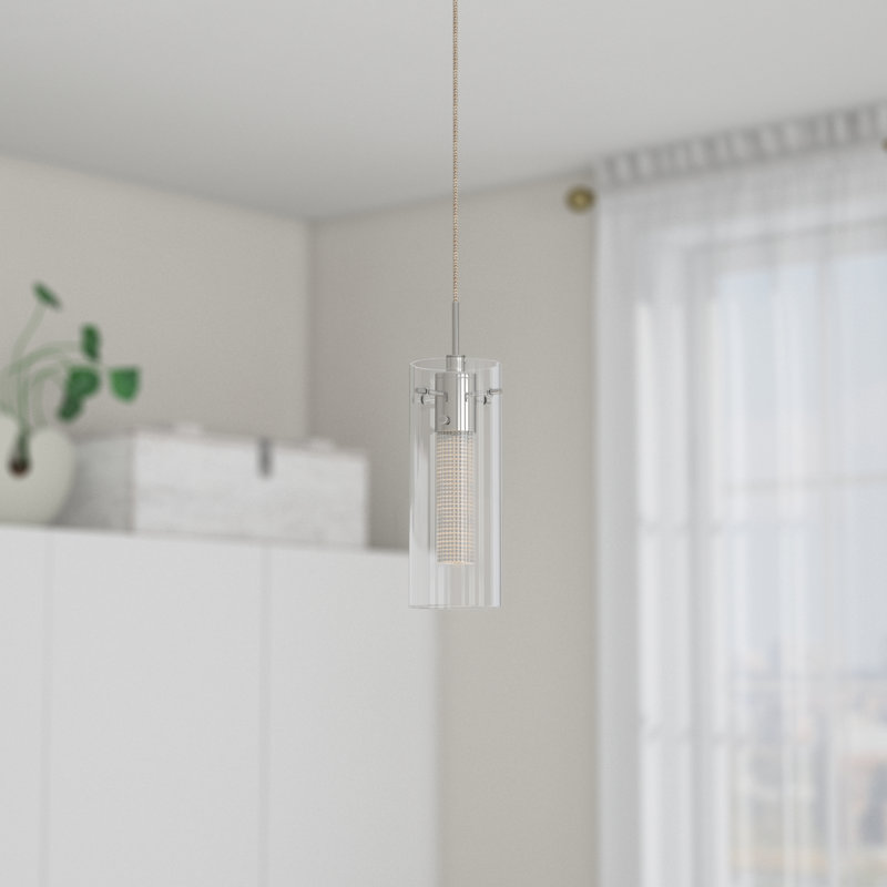 Luminaire suspendu cylindrique 1 lumière