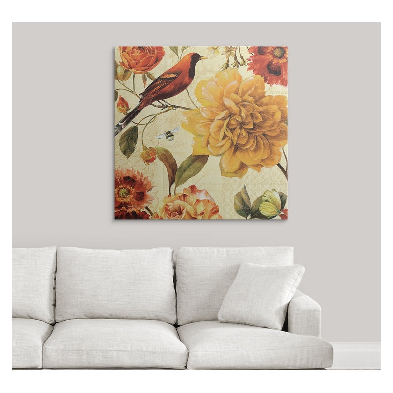 « ii » par lisa audit, impression Rainbow Garden Spice, H 35 po x l 35 po x P 1,5 po, Toile