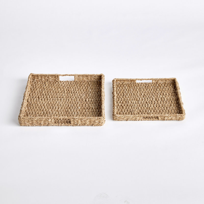 Astraea Wicker Tray - Set of 2