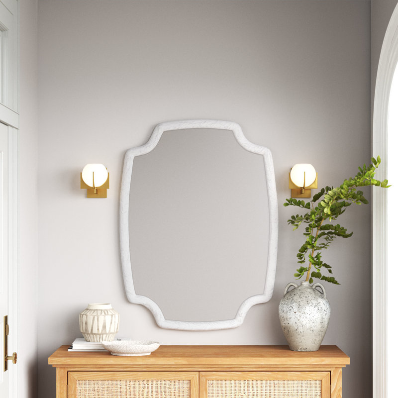 Gwenifer Flat Mirror, White
