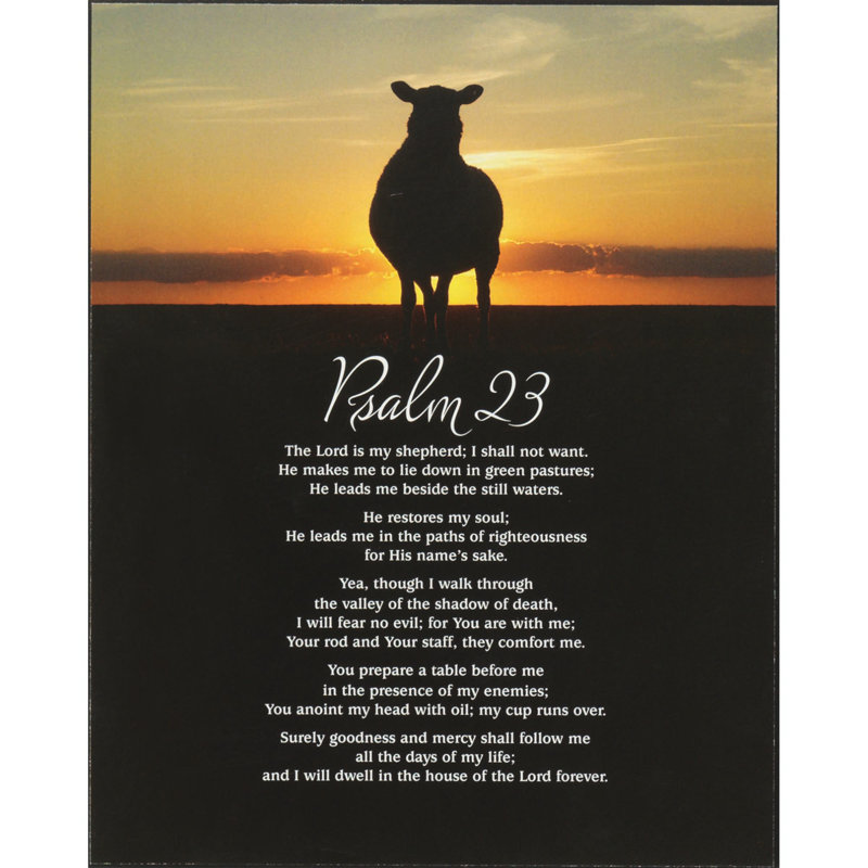 Wall Decor Psalm 23 MDF 8x10