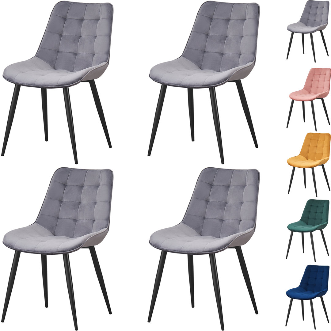 Upholstered Armless Dining Chair )set of 4)