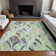 Premium Machine Washable Prisco Green Rug