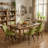 Chardee Upholstered Dining Chairs Faux Leather Waterproof Side Chair with Metal Frame-1629585635