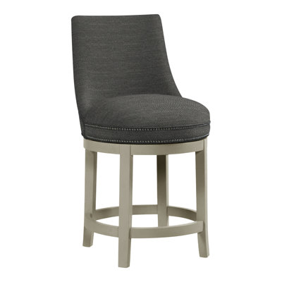 Vesper Upholstered Stool with Solid Wood Frame