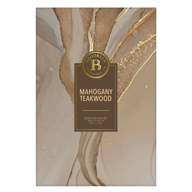 Sachets en marbre Brooklyn Fragrance Co., Teck acajou