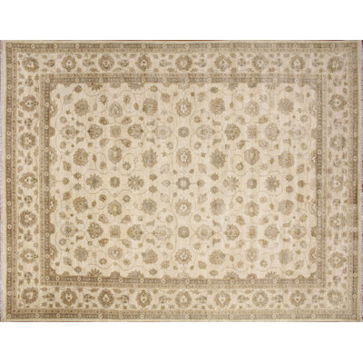 Resia One-of-a-Kind 9' X 12' Wool Area Rug in Ivory