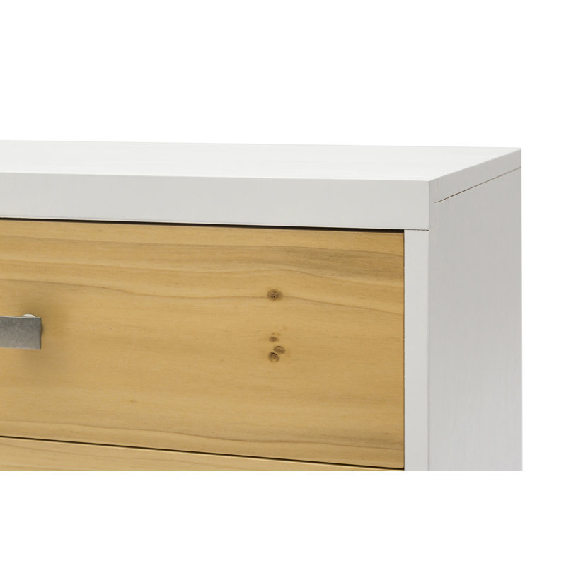 Jadrien 46cm W Manufactured Wood Bedside Table, Brown