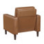 Chaise rembourrée en similicuir de style moderne