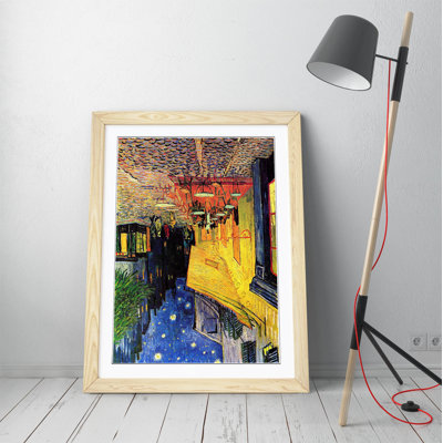 Van Gogh Cafe Terrace Night - Single Picture Frame Painting on Canvas