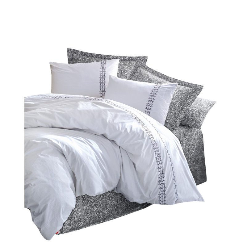 Borotice Solid Colour Duvet Cover Set with Pillowcases Included