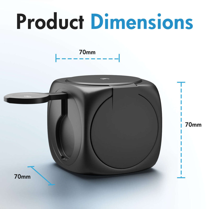 Magnetic Wireless Charger for iPhone Airpods iWatch, Portable 3 in 1 Charging Station Cube For Apple Multiple Devices - Travel Charging Pad Dock Compatible with Apple 12 and above series