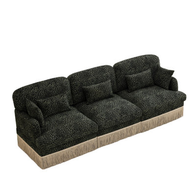 Comfy Chenille Leopard Printing Sofa