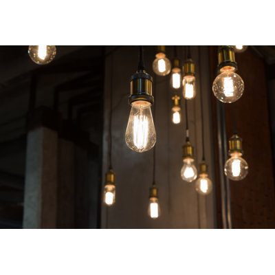 Light Bulbs - Wrapped Canvas Print