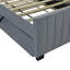 Lit simple en velours gris avec lit gigogne intégré-804330064-804330065