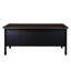 Bureau de bureau à double piédestal en acier avec tiroir central 60 po x 30 po Pasval-122430144