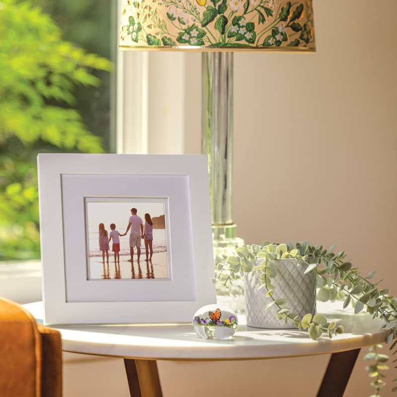 Cadre photo carré 8 po x 8 po Esbeida, 5 po x 5 po, 8 po x 8 po, Blanc