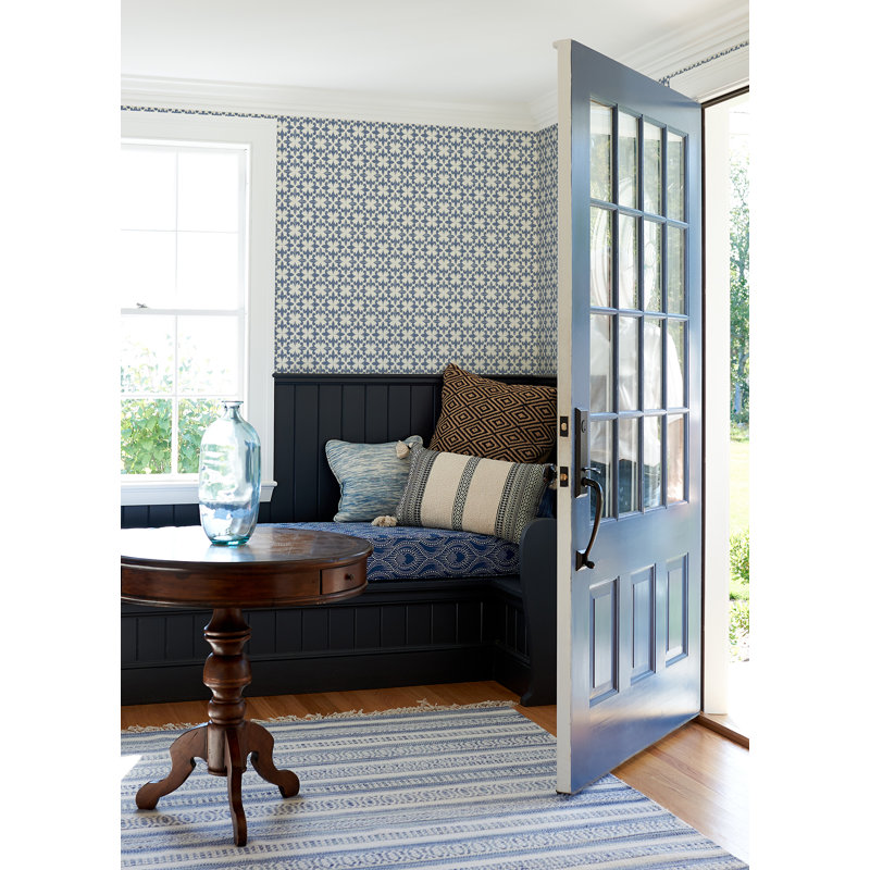 Rouleau de papier peint L 33 pi x l 20,5 po, Bleu