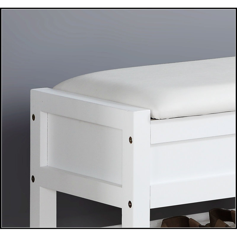 Banc avec rangement pour chaussures Rouen, Espresso