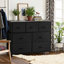 Commode moderne Verdi à 7 tiroirs en tissu, idéale pour le rangement dans la chambre à coucher.-917470491