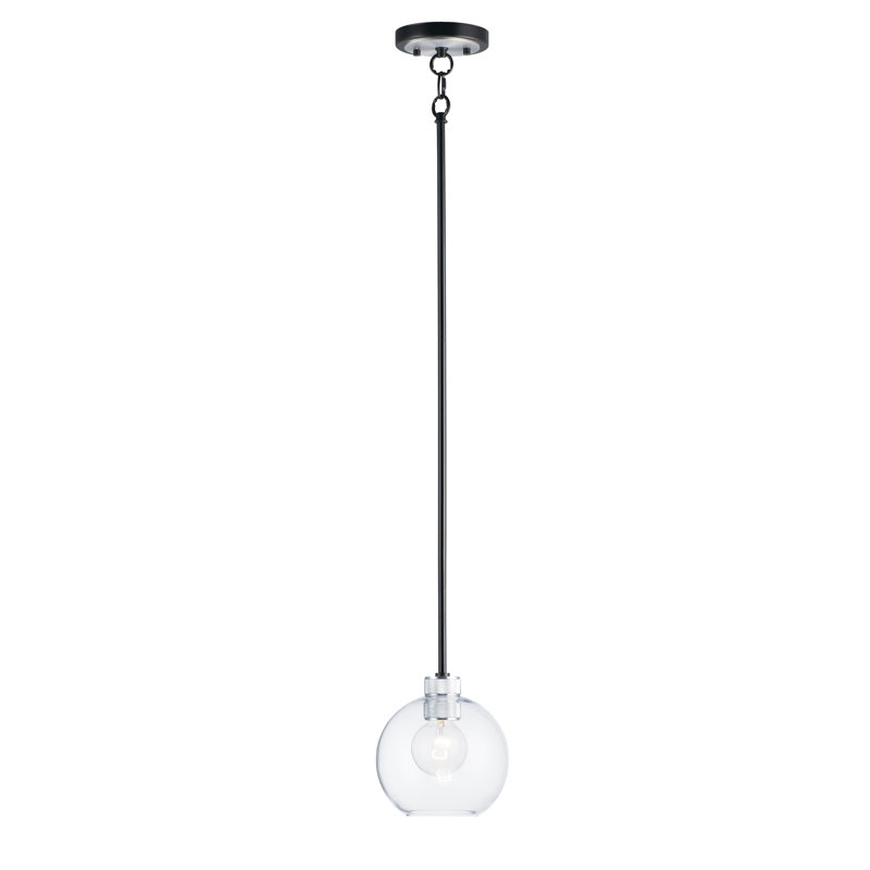 Luminaire suspendu en forme de globe à 1 lumière Davian