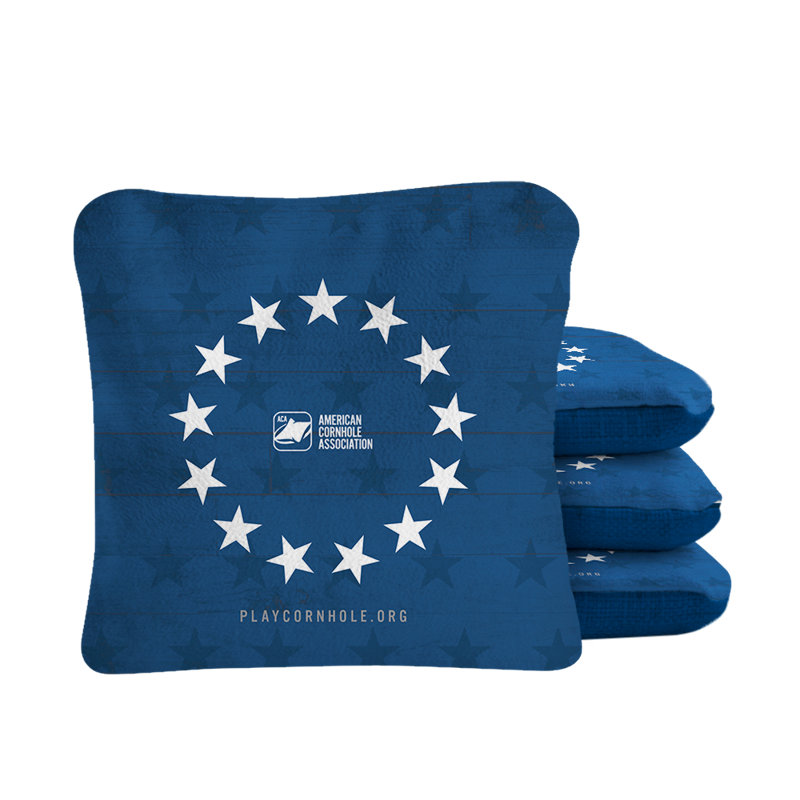 Sacs de cornhole Betsy Ross Synergy Pro, Bleu