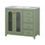 Meuble-lavabo de 36 pouces avec deux portes à fermeture douce, tablettes réglables et trois tiroirs, meuble-lavabo-265374645