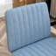 Fauteuil pivotant bleu pour bureau - Hauteur réglable, revêtement en tissu respirant, base métallique robuste, coussin en mousse épaisse, 5 niveaux de confort, facile à déplacer