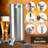 NutriChef 0.176573 Cubic Feet Outdoor Single Tap Mini Keg Countertop Kegerator