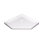 36" D x 36" W x 3.5" H Corner Drain Neo-Angle Shower Base in White