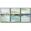 «Sea Green Layers I», ensemble de 3 toiles encadrées-97710689-97710690